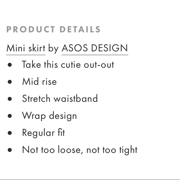 ASOS Gold Velvet Wrap Mini Skirt NWT - Picture 5 of 11